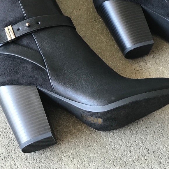 2 left! Delicious Shoes Black Knee High Heel BOOT - Picture 3 of 7